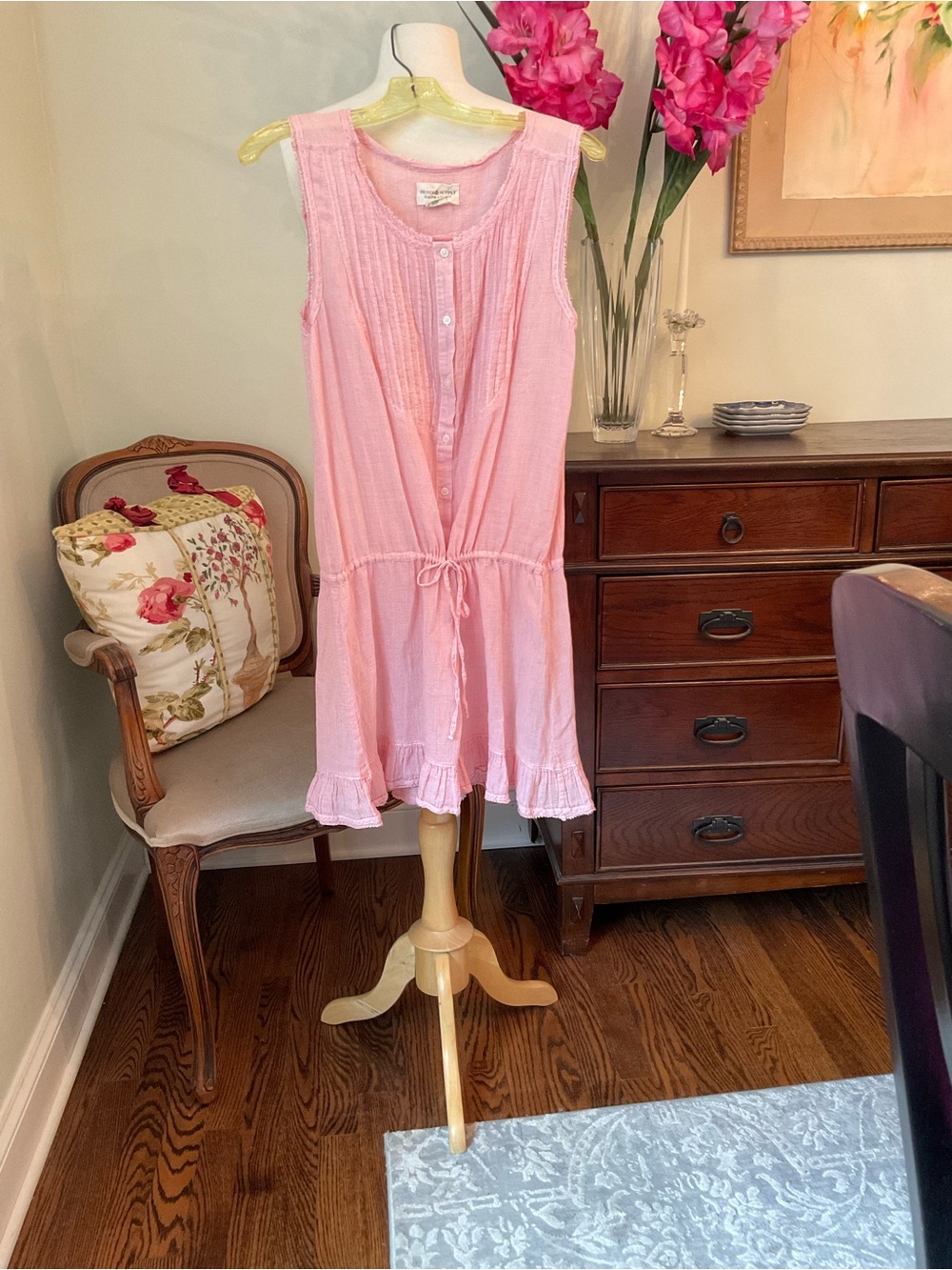 Denim & Supply Ralph Lauren Pink Textured Sleeveless Dress